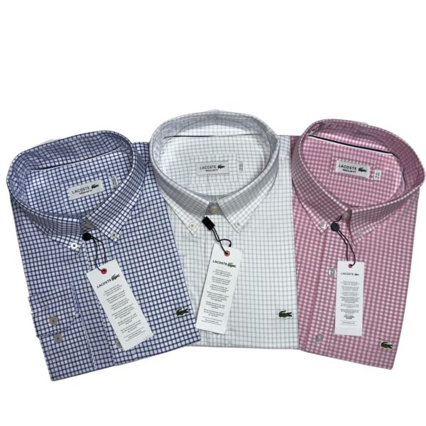LACOSTE Camisas Manga Larga Talla S, M, L, XL