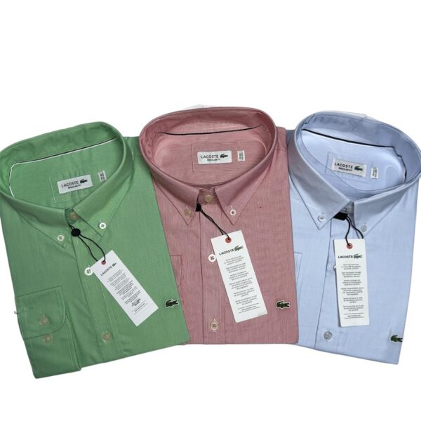 LACOSTE Camisas Manga Larga Talla S, M, L, XL