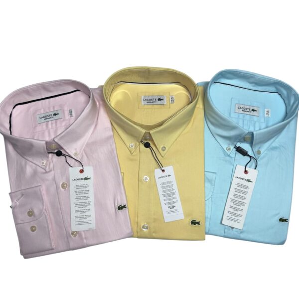 LACOSTE Camisas Manga Larga Talla S, M, L, XL