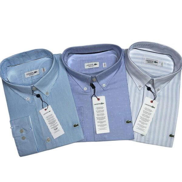 LACOSTE Camisas Manga Larga Talla S, M, L, XL