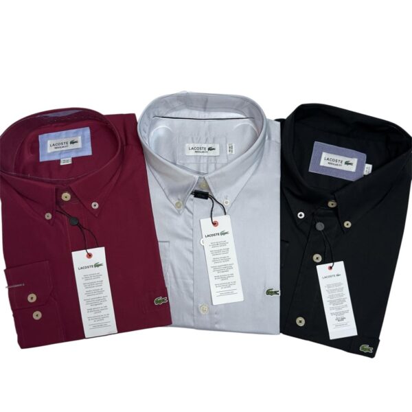 LACOSTE Camisas Manga Larga Talla S, M, L, XL