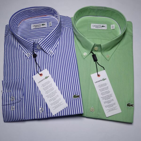 LACOSTE Camisas Manga Larga Talla S, M, L, XL