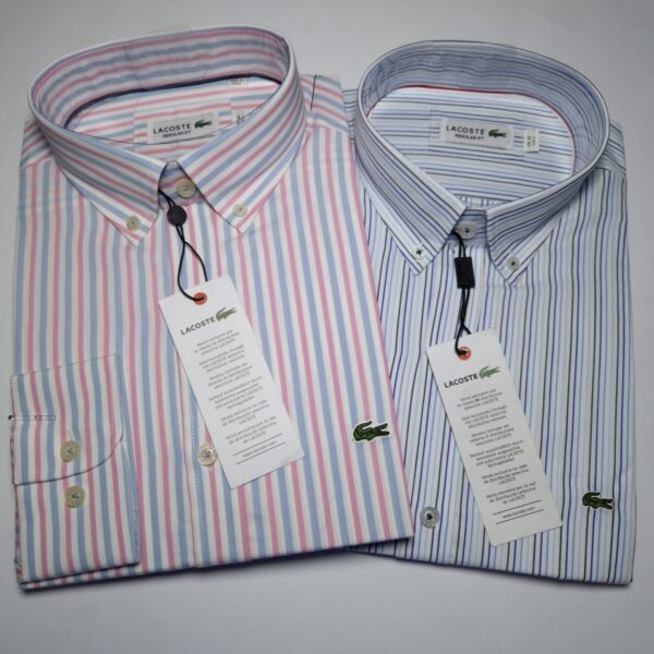LACOSTE Camisas Manga Larga Talla S, M, L, XL