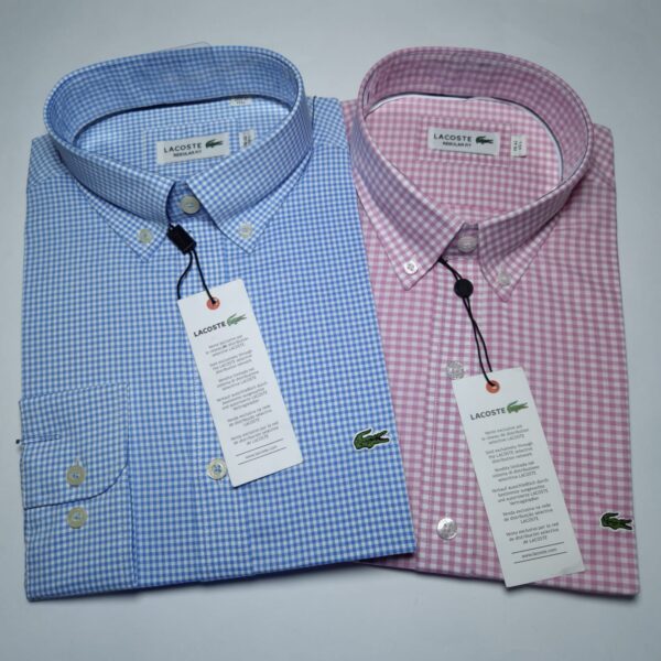 LACOSTE Camisas Manga Larga Talla S, M, L, XL