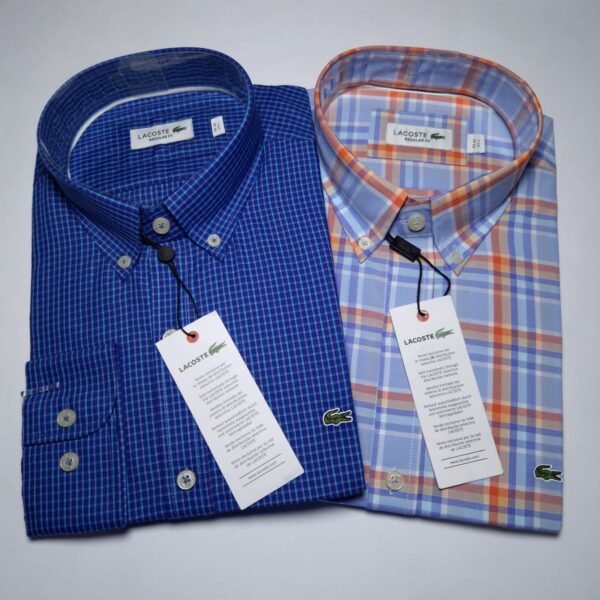 LACOSTE Camisas Manga Larga Talla S, M, L, XL