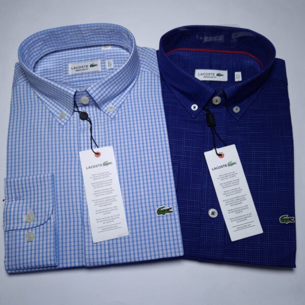 LACOSTE Camisas Manga Larga Talla S, M, L, XL
