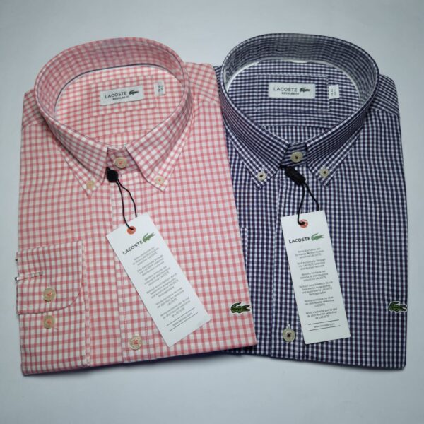 LACOSTE Camisas Manga Larga Talla S, M, L, XL