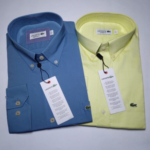 LACOSTE Camisas Manga Larga Talla S, M, L, XL