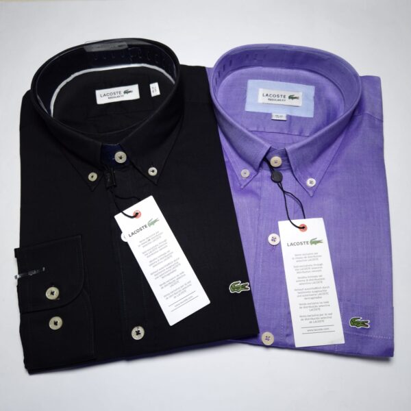 LACOSTE Camisas Manga Larga Talla S, M, L, XL