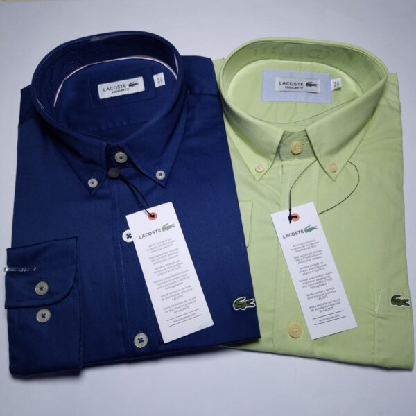 LACOSTE Camisas Manga Larga Talla S, M, L, XL
