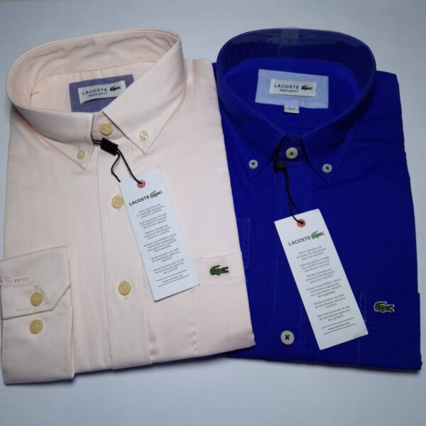 LACOSTE Camisas Manga Larga Talla S, M, L, XL