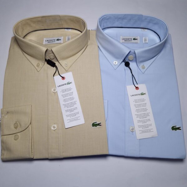 LACOSTE Camisas Manga Larga Talla S, M, L, XL