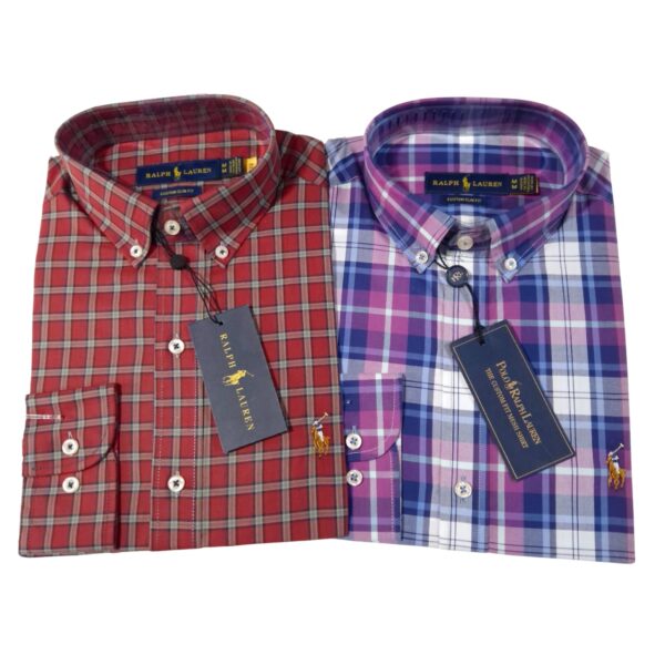 Ralph Lauren Camisa Manga Larga ( pack 2)